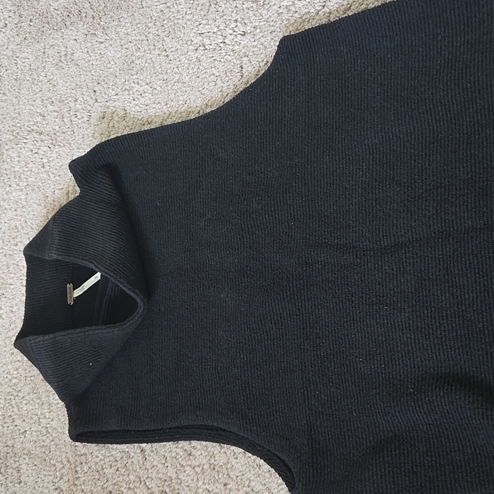 Free People Isla Ottoman Knit Ribbed Sweater Tunic Black size Small - Picture 8 of 16